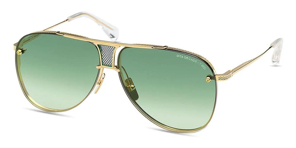 Dita DECADE-TWO DRX-2082 - L - 62 Occhiali da sole Gold Pilot (Aviator)