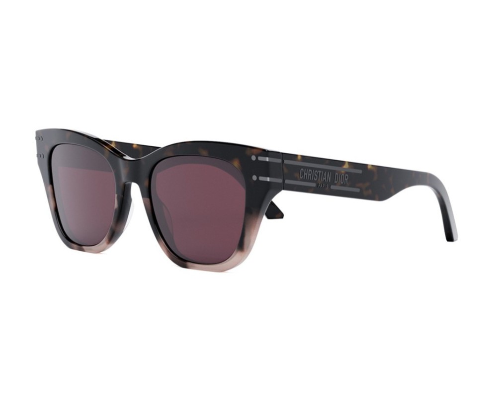 Dior DIORSIGNATURE B4I - 25D0 A - 52 Occhiali da sole Havana Square