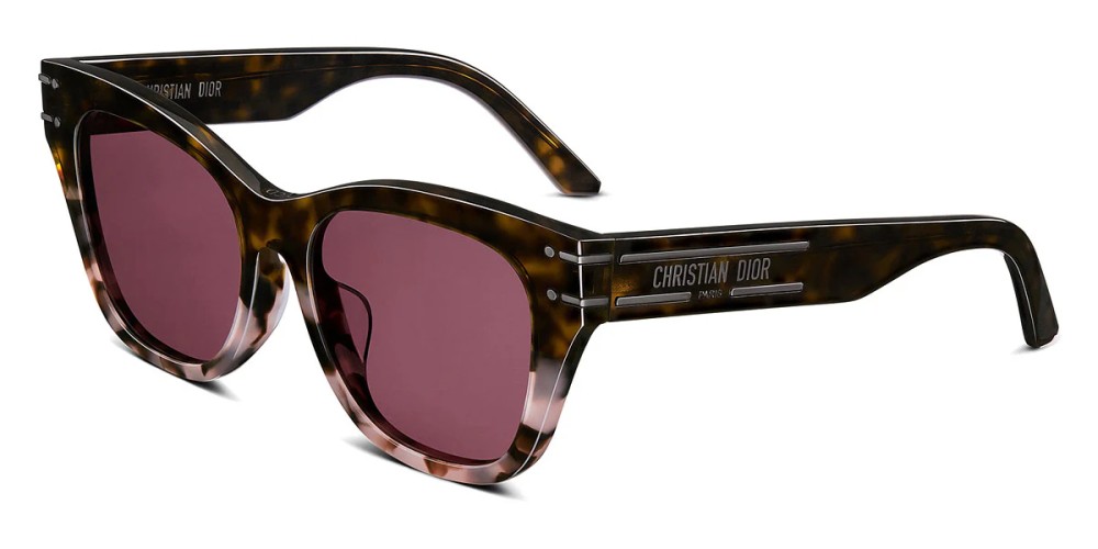 Dior DIORSIGNATURE B6F - 25D0 A - 55 Occhiali da sole Havana Pillow (Rounded)