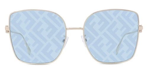 Fendi FE40013U - 32V - 59 Occhiali da sole Gold Square