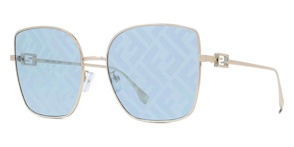 Fendi FE40013U - 32V - 59 Occhiali da sole Gold Square