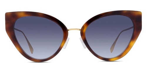 Fendi FE40014U - 53B - 54 Occhiali da sole Havana Cat Eye