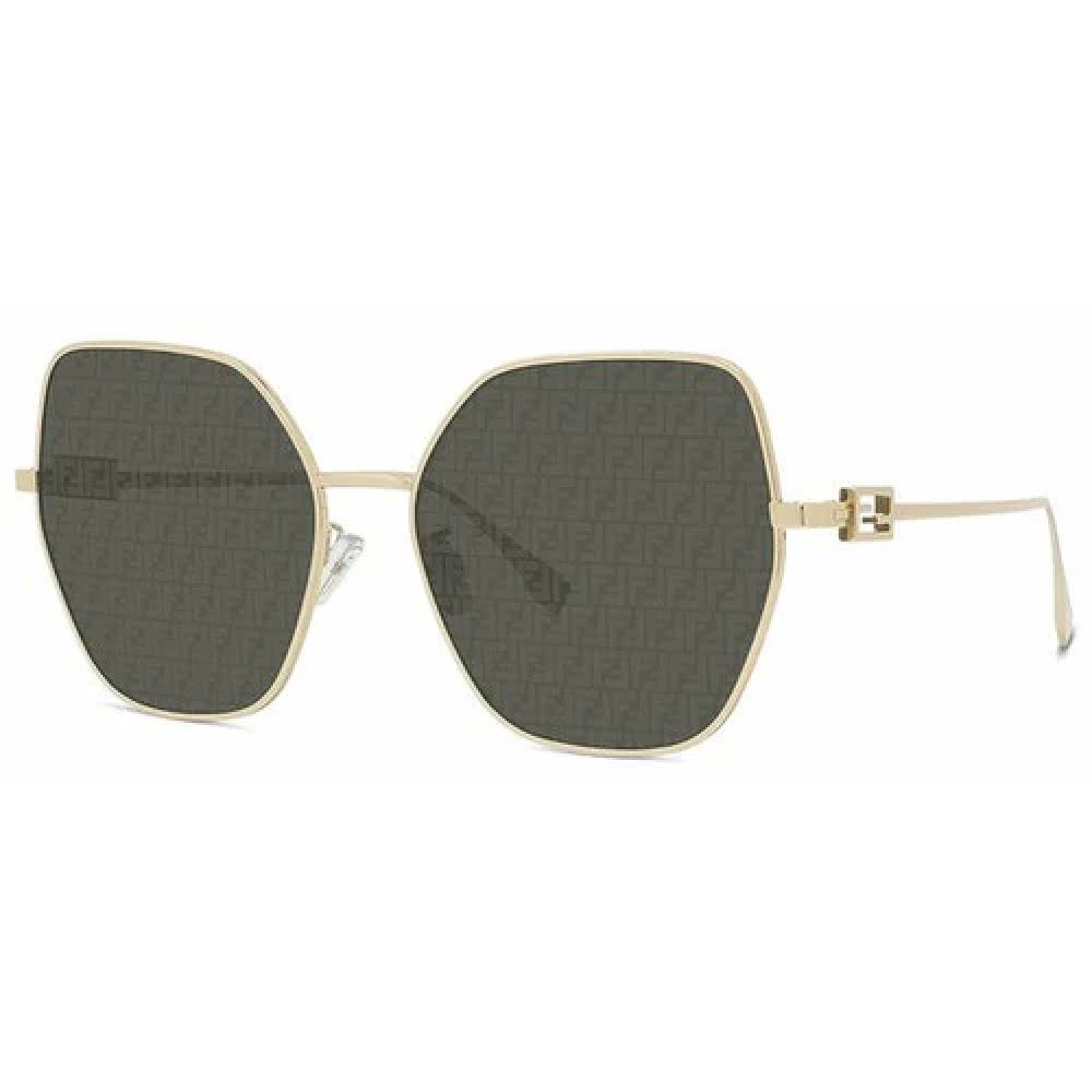 Fendi FE40033U - 10C - 59 Occhiali da sole Gold Butterfly