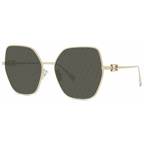 Fendi FE40033U - 10C - 59 Occhiali da sole Gold Butterfly