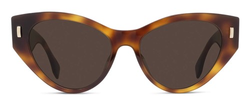 Fendi FE40035I - 53E - 55 Occhiali da sole Havanna Cat Eye