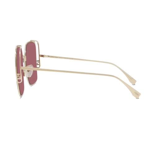 Fendi FE40038U - 10S - 59 Occhiali da sole Gold Cat Eye