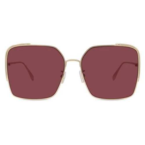 Fendi FE40038U - 10S - 59 Occhiali da sole Gold Cat Eye