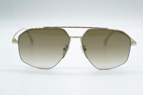 Fendi FE40062U - 10F - 56 Occhiali da sole Gold Pilot (Aviator)