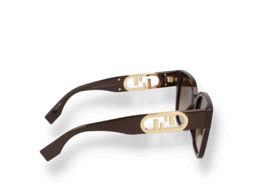 Fendi FE40063I - 50F - 54 Occhiali da sole Brown Square