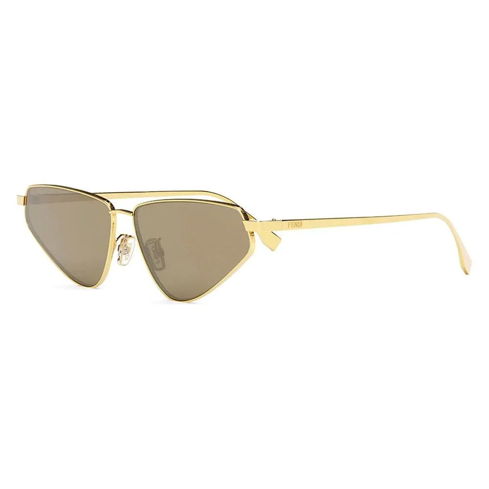 Fendi FE40068U - 30E - 60 Occhiali da sole Gold Cat Eye