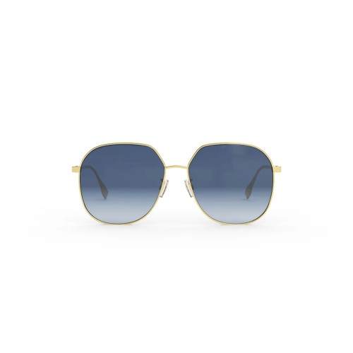 Fendi FE40069U - 30W - 59 Occhiali da sole Gold Round