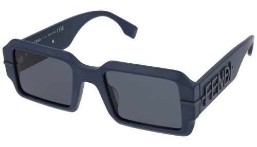 Fendi FE40073U - 90V - 52 Occhiali da sole Blue Square