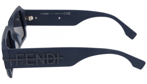 Fendi FE40073U - 90V - 52 Occhiali da sole Blue Square