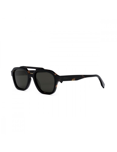 Fendi FE40076U - 01A - 52 Occhiali da sole Pilot (Aviator)