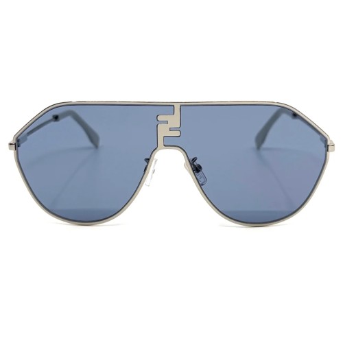 Fendi FE40080U - 16V - 65 Occhiali da sole Silver Pilot (Aviator)