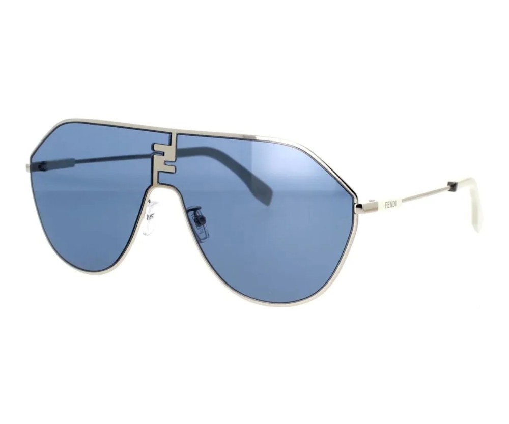 Fendi FE40080U - 16V - 65 Occhiali da sole Silver Pilot (Aviator)