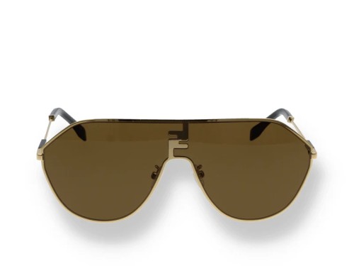 Fendi FE40080U - 30E - 65 Occhiali da sole Gold Pilot (Aviator)
