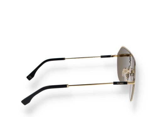 Fendi FE40080U - 30E - 65 Occhiali da sole Gold Pilot (Aviator)