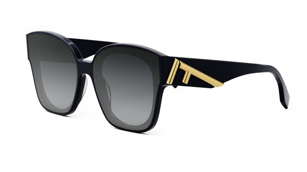Fendi FE40098I - 90B - 63 Occhiali da sole Blue Pillow (Rounded)