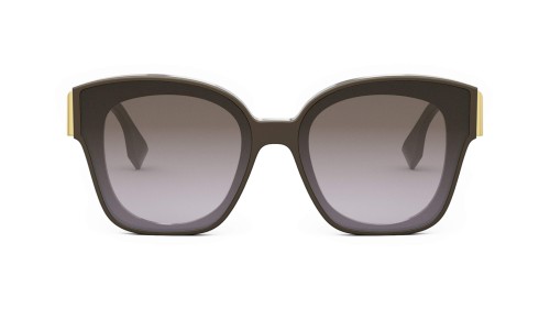 Fendi FE40098I - 48F - 63 Occhiali da sole Brown Pillow (Rounded)
