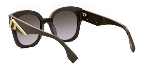 Fendi FE40098I - 48F - 63 Occhiali da sole Brown Pillow (Rounded)