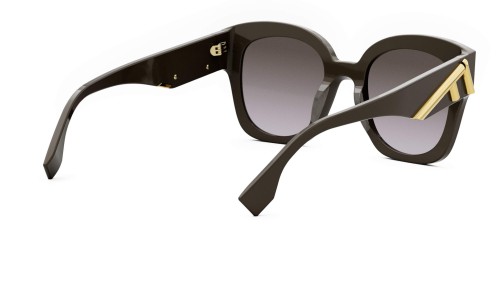 Fendi FE40098I - 48F - 63 Occhiali da sole Brown Pillow (Rounded)