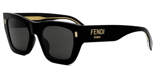 Fendi FE40100I - 01A - 53 Occhiali da sole Black Square