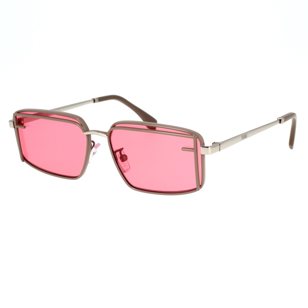 Fendi FE40102U - 50S - 53 Occhiali da sole Silver Square