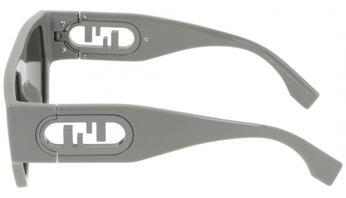 Fendi FE40108U - 20A - 54 Occhiali da sole Gray Flat Top