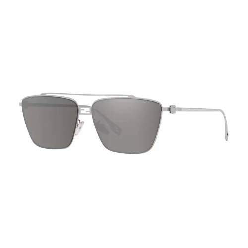 Fendi FE40110U - 16C - 59 Occhiali da sole Silver Pilot (Aviator)
