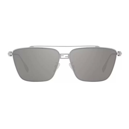 Fendi FE40110U - 16C - 59 Occhiali da sole Silver Pilot (Aviator)