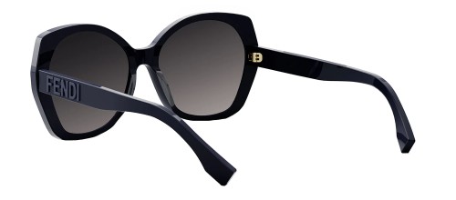 Fendi FE40112I - 90B - 57 Occhiali da sole Blue Pillow (Rounded)