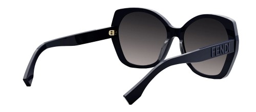 Fendi FE40112I - 90B - 57 Occhiali da sole Blue Pillow (Rounded)