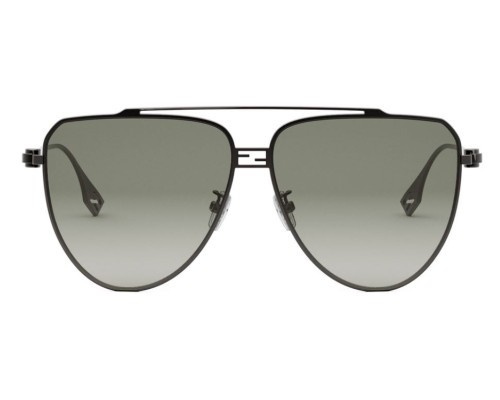 Fendi FE40122U - 14P - 59 Occhiali da sole Black Pilot (Aviator)