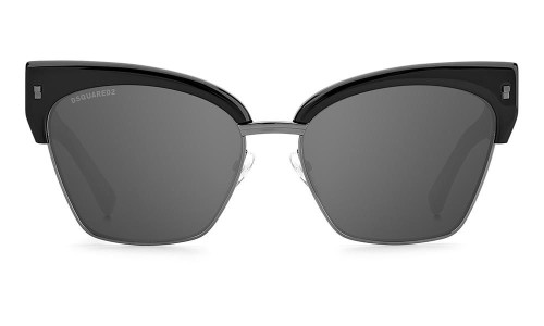 Dsquared2 D2 0015/S - 807T4 - 57 Occhiali da sole Black Pillow (Rounded)