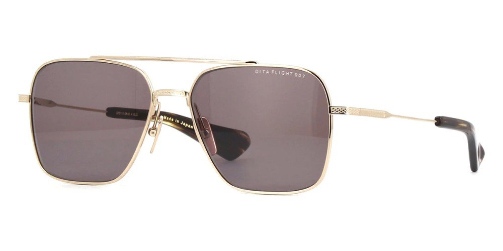 Dita FLIGHT-SEVEN DTS111 - 02 - 57 Occhiali da sole Gold Pilot (Aviator)