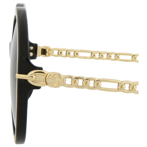 Gucci GG0726S WITHOUT CHAIN - 001 - 56 Occhiali da sole Round