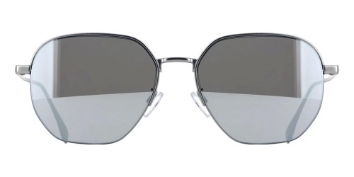 Fendi FE40004U - 17C - 55 Occhiali da sole Silver Pillow (Rounded)