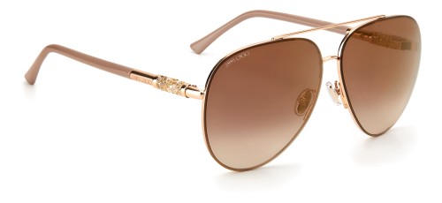 Jimmy Choo GRAY/S - BKUJL - 63 Occhiali da sole Gold Pilot (Aviator)