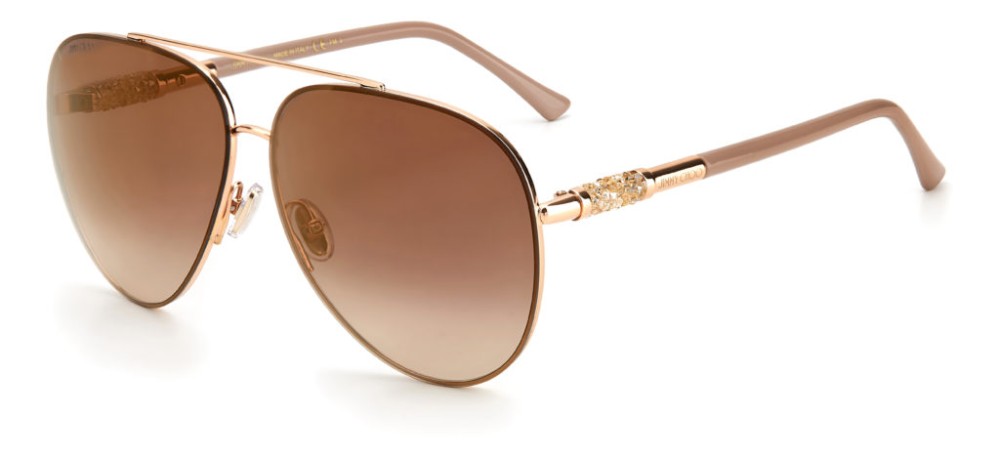 Jimmy Choo GRAY/S - BKUJL - 63 Occhiali da sole Gold Pilot (Aviator)