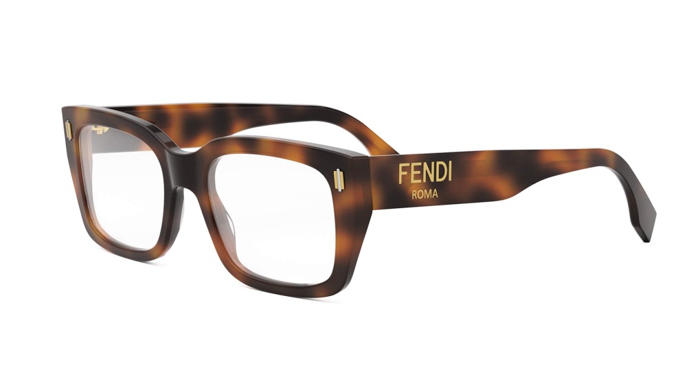 Fendi FE50094I - 053 - 52 Montature ottiche Havanna Square