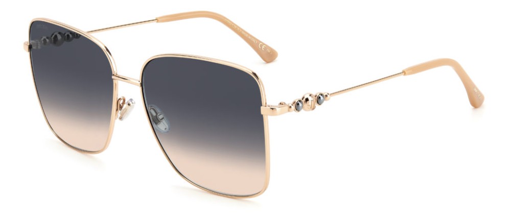 Jimmy Choo HESTER/S - BKUI4 - 59 Occhiali da sole Gold Square