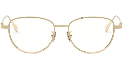 Fendi FE50109F - 030 - 52 Montature ottiche Gold Pillow (Rounded)