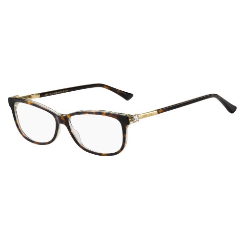 Jimmy Choo JC273 - DXH - 53 Montature ottiche Havana Pillow (Rounded)