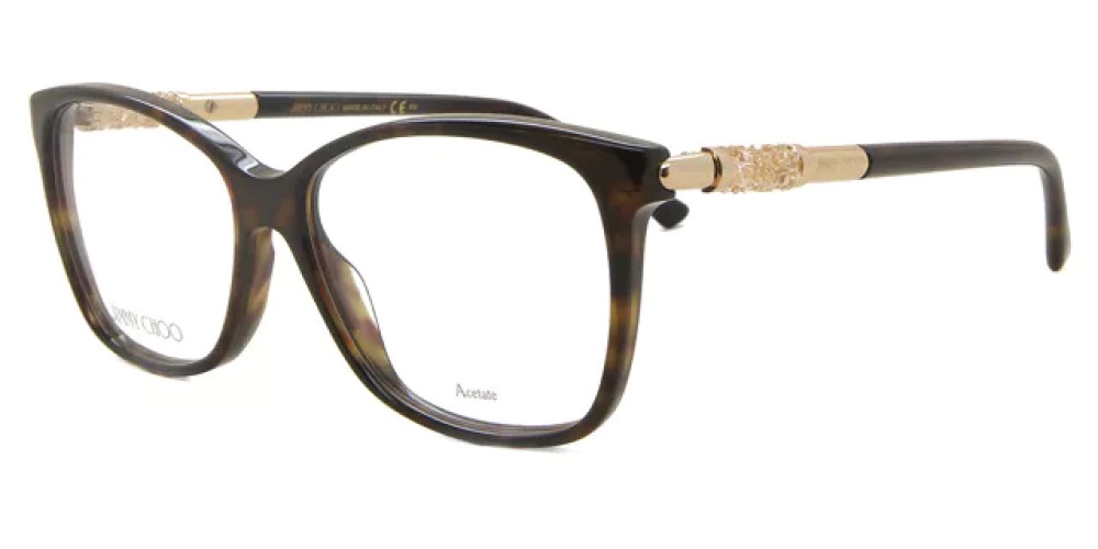 Jimmy Choo JC292 - QUM - 54 Montature ottiche Havana Pillow (Rounded)