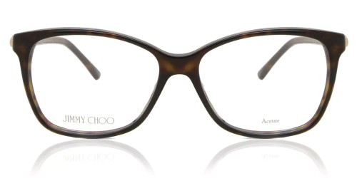 Jimmy Choo JC292 - QUM - 54 Montature ottiche Havana Pillow (Rounded)