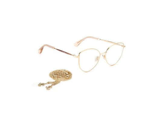 Jimmy Choo JC327 With chain - DDB - 52 Montature ottiche Rose gold Pillow (Rounded)