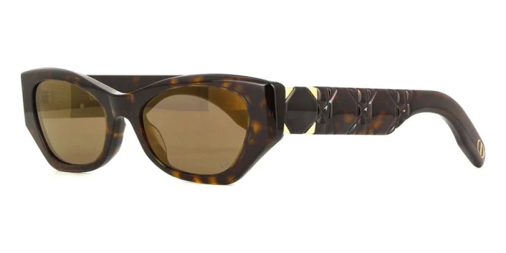 Dior LADY 95.22 B1I - 20F5 Z - 53 Occhiali da sole Havana Cat Eye