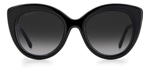Jimmy Choo LEONE/S - 8079O - 52 Occhiali da sole Black Pillow (Rounded)