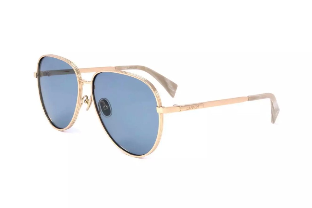 Lanvin LNV107S - 717 - 61 Occhiali da sole Gold Pillow (Rounded)